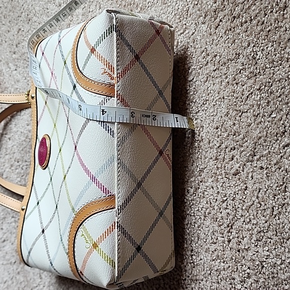 * Coach Peyton Tattersall White Hand Bag Tote Purse - Picture 10 of 10